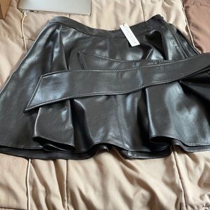 Vegan leather skirt
